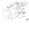 BMW Clutch actuator with position sensor Originalus 21547507022 3' E46