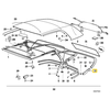 BMW Dešinė Molding E30 07/1985-04/1993 Originalus 51131932800