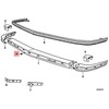BMW E12 E21 315 316 318 318i 320 Dangčio detalė chromuota 51111875199 Originali