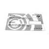 BMW E28 E30 E31 E32 uždegimo žvakių serviso lipdukas GENUINALUS 01399791390