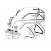 BMW E30 kupė durų apdaila TC emblema ženklelis dešinė originali 51140006330