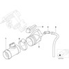 BMW E34 E36 Kompaktinė masinio oro srauto jutiklio žarna originali 13411247910