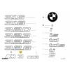 BMW E36 3' Galinio Emblema Geklente 51142250539