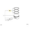 Bmw E36 3 Kolbenringai Originalus 11251402397