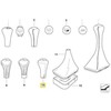 Bmw E36 3 Schaltknopf Leder M Plakette 1995 1999 Originalus 25112492483