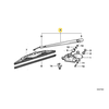 BMW E36 3 Wischarm Originalus 61628357517