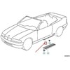 Bmw E36 Kabrioletas Apdailos Skydelis Apatinė Dešinė Originalus 51478165992
