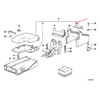 Bmw E36 centrinio porankio dangtelis originalus 51168151683