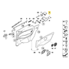 BMW E36 kairės pusės dangtelis kietajam stoglangiui tvirtinti originalus 51438172803
