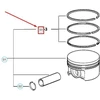 BMW E36 stūmoklių žiedų remonto rinkinys 85,965MM originalus 11251402394