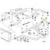 Bmw E38 7 Radiator Engine Return Hose Line Originalus 64218391118