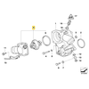 BMW E38 7 Termostato Anschlussstutzen Originalus 11531436852