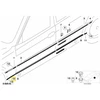 BMW E38 Dešinysis dangtelio juostelė originali 51138236894