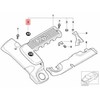BMW E38 E39 E46 variklio dangčio emblema su ženkleliu originali 13712248141