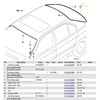 BMW E38 galinio lango apatinis dangtelis originalus 51318162830