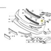 BMW E39 5 Alternator Oro Šildytuvas Originalus 51112695761