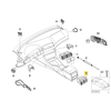 BMW E39 5 SERIJA Galinis Centrinis Konsolės Oro Ventiliatorius 64228376150