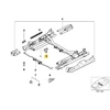 BMW E39 E60 E61 E38 E70 Sėdynės valdymo strypo spaustukas 8157406 52108157406