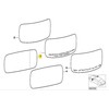 Bmw E46 3' Spiegelglas Weitwinkel Links 1998 2006 Originalus 51168247129