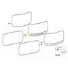 Bmw E46 3' Spiegelglas Weitwinkel Links 1998 2006 Originalus 51168247129