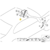 BMW E46 3 Vairavimo Kairiojo Sienelės Dekoru Originalus 51438238511