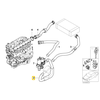 Bmw E46 3' Vandenilio Valvos Šilumos Svorio Šlaunelis Originalus 64216905316