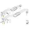 Bmw E46 3 Z3 E36 Išmetimo Sistemos Flangas Originalus 18107506146