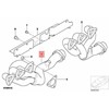 BMW E46 E46 išmetimo kolektorius priekinis originalus 11627833500