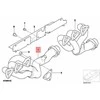 BMW E46 E46 išmetimo kolektorius priekinis originalus 11627833500