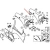 BMW E46 kairės pusės vėjo deflektoriaus laikiklis Originalus 51717022381