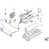 BMW E46 oro kanalo įsiurbimo gaubtas originalus 13712249880