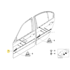 BMW E46 Vairuotojo Pusės Vykdomoji Schema Originalus 61126929230
