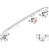 BMW E53 stogo turėklų adapterio kairė pusė Originalus 51137030881