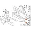 BMW E60 E61 Apdailos plokštelė Emblema Creambeige Genuine 51419112208
