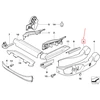 BMW E60 E61 Priekinis Kairysis Išorinis Apdangalas Originalus 52107154253