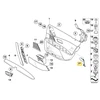 BMW E60 E61 Vidinės Durų Panelės Žymė Originalus 51417277737