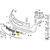 BMW E63 priekinio bamperio grotelių dangtelis kairysis originalus 51117184691