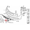 BMW E64 priekinio bamperio naktinio matymo grotelės Kairė originali 51117184693
