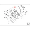 BMW E65 E66 Sedanas Skirstymo mechanizmo dėtuvės dangtelis apačioje Originalus 11147513438