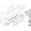 BMW E70 X5 M Automobilio slenksčio dažų apsaugos plėvelė Dešinė originali 51778038028