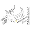BMW X6 E71 07 14 Komplektas Apdailos Detalės Vilkimo Antgalis Originalus 51127266466