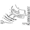 BMW E81 E87 2008-2012 m. priekinio bamperio centro grotelių apdaila originali 51117182362