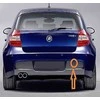 BMW E81 E87 galinio bamperio vilkimo kablio dangtelis su akimi originalus 51127836964