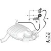 BMW E81 elektrinis perjungimo vožtuvas su laikikliu Originalus 18107536937
