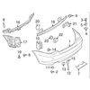 BMW E82 PDC jutiklio laikiklių rinkinys Originalus 51127209748