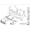 BMW E82 PDC jutiklio laikiklių rinkinys Originalus 51117209152