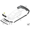 BMW E84 priekinių kairiojo ir dešiniojo inksto grotelių rinkinys Originalus 51117347669
