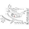 Bmw E87 Priekinis Dešinysis Bumperio Guminis Aparasas Originalus 51117058458