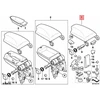 BMW E88 dangtelis centrinės rankos atramos odinis originalus 51169202352