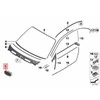 BMW E88 E82 Dešinė Chromo Rėmo Grilė Originalus 51137354950